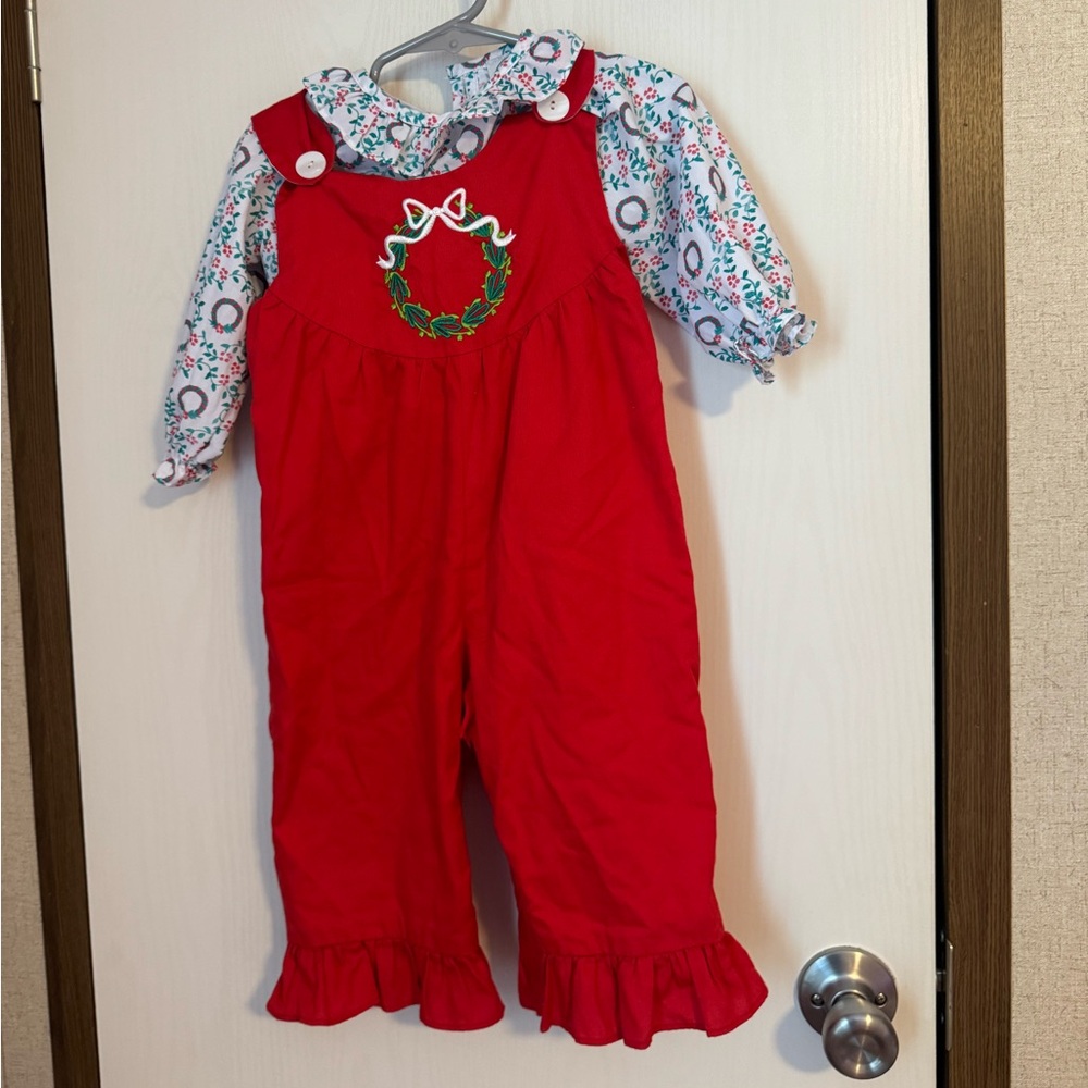 Classic Southern Smocks - overall set size 18m *small hole near bottom buttons*